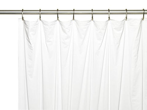 Royal Bath Stall Sized Extra Heavy 8 Gauge Vinyl Shower Curtain Liner (54 inch  x 78 inch ) - White