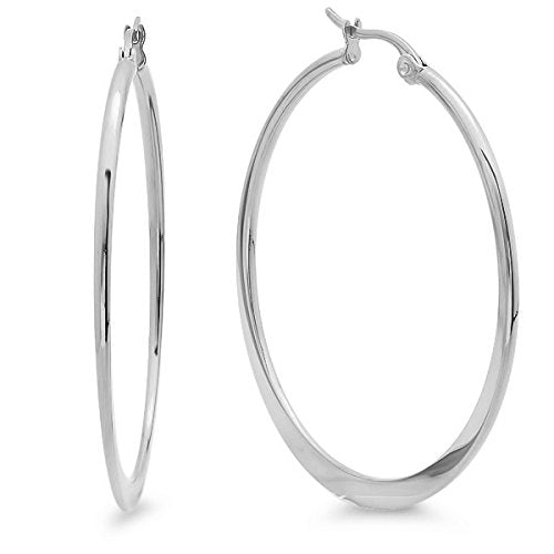 Ben and Jonah Stainless Steel Ladies Hoop Earrings