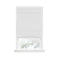 Traditional Elegance Cordless Blackout Roman Layered WIndow Shade 35X64 White