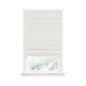 Traditional Elegance Cordless Blackout Roman Layered WIndow Shade 35X64 Ivory