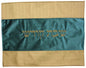 Ben and Jonah Challah Cover Vinyl-Green Center with Gold Border