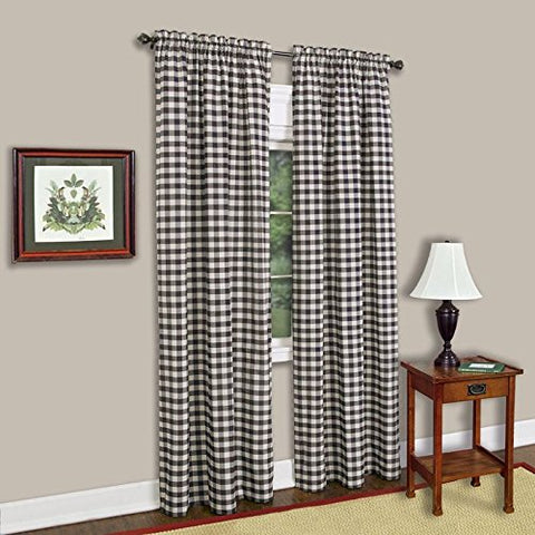 Park Avenue Collection Buffalo Check Panel - 42x63 - Chocolate