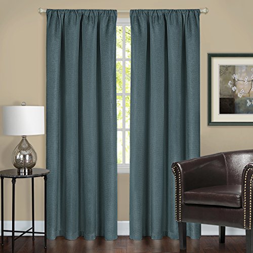 Ben&Jonah Collection Harmony Blackout Window Curtain Panel - 52x63 - Teal