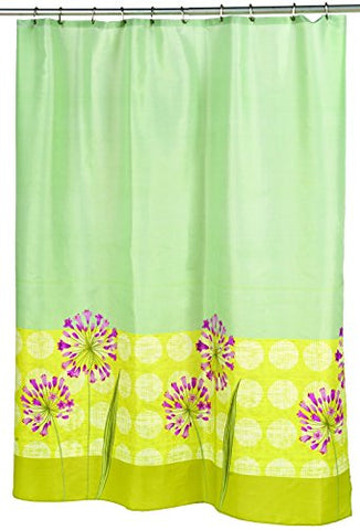 Flor de Campanita Fabric Shower Curtain Size: 70 inch  x 72 inch 