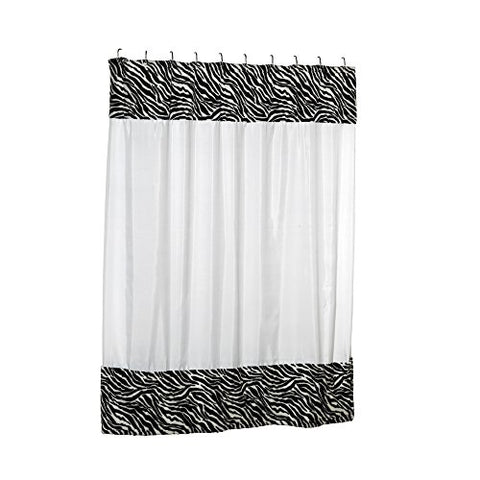 Park Avenue Deluxe Collection Park Avenue Deluxe Collection  inch Serengeti inch  Faux Fur-Trimmed Shower Curtain