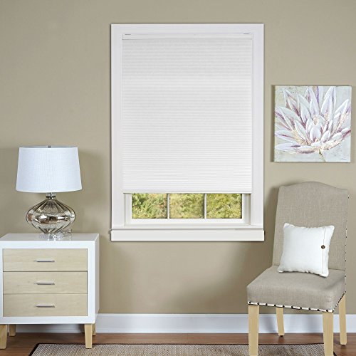 Ben&Jonah Collection Cordless Honeycomb Cellular Pleated Shade 39x64 - White