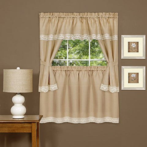 Windsor Kitchen Curtain Cottage Set (58 inch  x 36 inch )