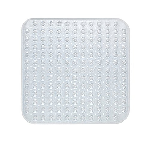 Park Avenue Deluxe Collection Park Avenue Deluxe Collection Stall Size inch Bubble inch  Look Vinyl Bath Mat in clear.