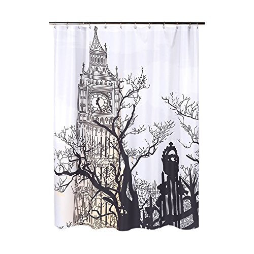 Park Avenue Deluxe Collection Park Avenue Deluxe Collection  inch Big Ben inch  Fabric Shower Curtain