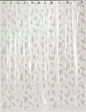 Royal Bath Autumn Leaves 5 Gauge Vinyl Print Shower Curtain Liner (72 inch  x 72 inch ) - Silver