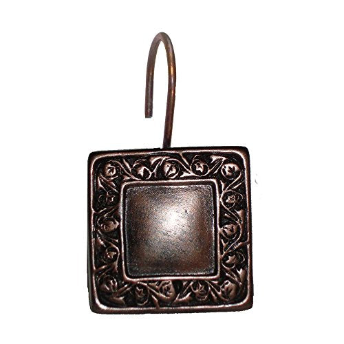 Park Avenue Deluxe Collection Park Avenue Deluxe Collection  inch Lakewood inch  Resin Shower curtain Hooks in Oil Rubbed Bronze