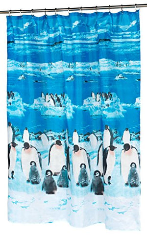 Arctic Chill Animal Fabric Shower Curtain Size: 70 inch  x 72 inch 