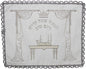 Ultimate Judaica Brocade Challah Cover with Heavy Plastic - 26 inch  x 22 inch 