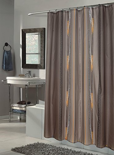 Royal Bath Extra Long Water Repellant Fabric Shower Curtain Liner with Weighted Hem (70 inch  x 84 inch ) - Catherine