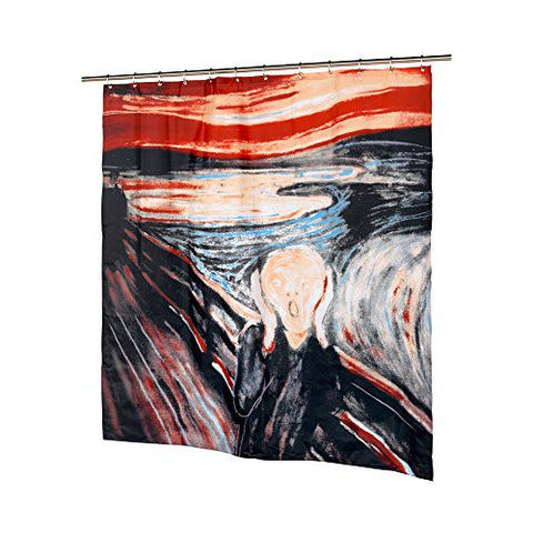 Park Avenue Deluxe Collection Park Avenue Deluxe Collection  inch The Scream inch  Fabric Shower Curtain