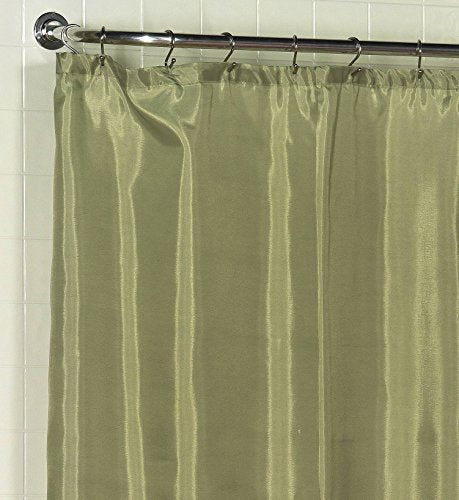 Royal Bath Water Repellant Fabric Shower Curtain Liner with Weighted Hem (70 inch  x 72 inch ) - Sage