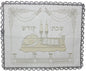 Ultimate Judaica Brocade Challah Cover with Heavy Plastic - 22 inch  x 18 inch 