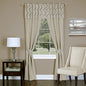 Ben&Jonah Collection Trellis - 5 Piece Window Curtain Set - 55x84 - Tan