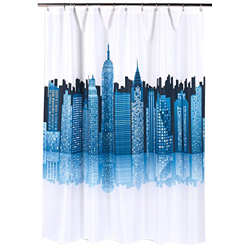 Park Avenue Deluxe Collection Park Avenue Deluxe Collection  inch Cityscape inch  Fabric Shower Curtain