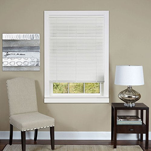 Park Avenue Collection Cordless Deluxe Sundown 1 inch  Room Darkening Mini Blind 23x64 - White
