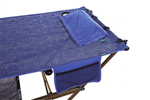 Patio Bliss STOW-EZ Portable Hammock and 4 pt. Stand wCanopy - Blue Swirl