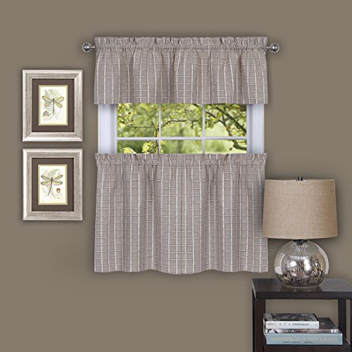 Ben&Jonah Collection Sydney 58x14 Window Curtain Valance - Linen