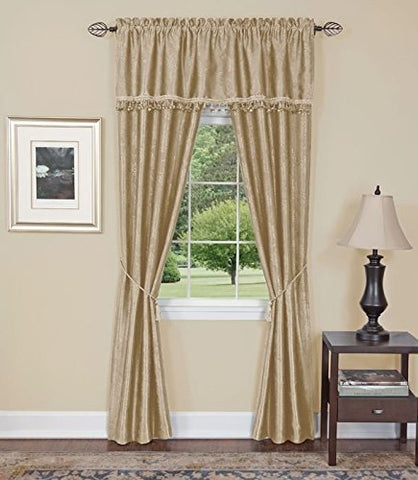 Park Avenue Collection Harrison 5 Piece Set 55x84 - Tan