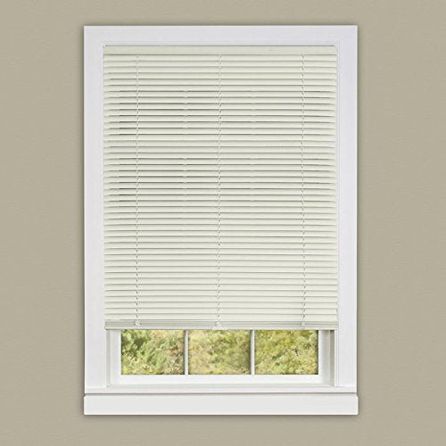 Ben&Jonah Collection Cordless Deluxe Sundown 1 inch  Room Darkening Mini Blind 31x64 - Alabaster