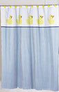 BenandJonah Collection Fabric Shower Curtain 70 x 72 inch  Yellow Rubber Ducky