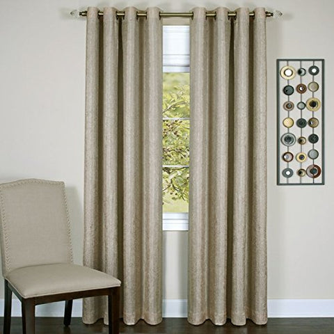 Park Avenue Collection Taylor - Lined Grommet Panel - 50x63 Tan