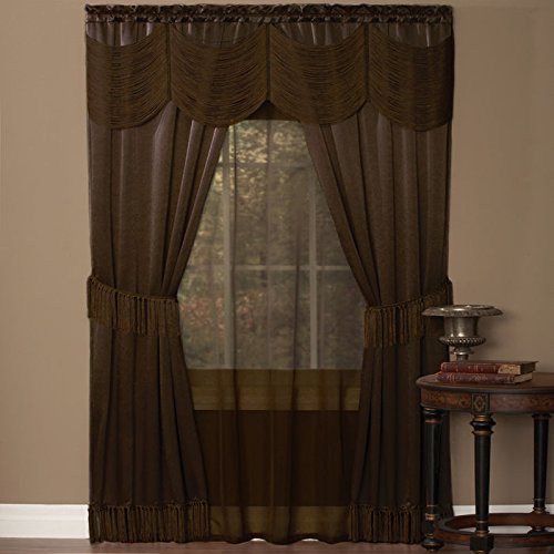 Park Avenue Collection Halley 6 Piece Set - 56x84 - Chocolate