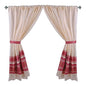 Park Avenue Deluxe Collection Park Avenue Deluxe Collection  inch Fleur inch  Fabric Window Curtain in Burgundy