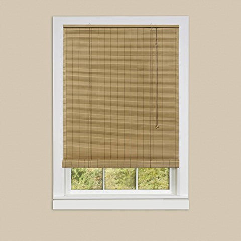 Sweet Roll Collection Set of 4 Woodtone Vinyl Roll-Up Blinds (60 inch  x 72 inch )