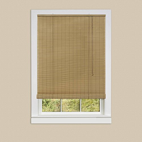 Sweet Roll Collection Set of 2 Woodtone Vinyl Roll-Up Blinds (36 inch  x 72 inch )