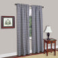 Ben&Jonah Collection Buffalo Check Window Curtain Panel - 42x63 - Navy