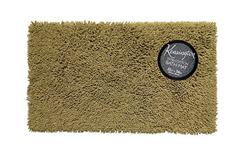 Park Avenue Deluxe Collection Park Avenue Deluxe Collection Shaggy Cotton Chenille Bath Room Rug Size 21 inch x34 inch  in Sage