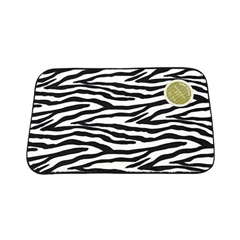 Park Avenue Deluxe Collection Park Avenue Deluxe Collection  inch Zebra inch  Faux Fur Bath Mat