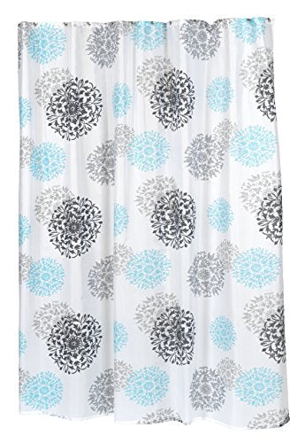 Spring Bloom Floral Fabric Shower Curtain Size: 70 inch  x 72 inch 