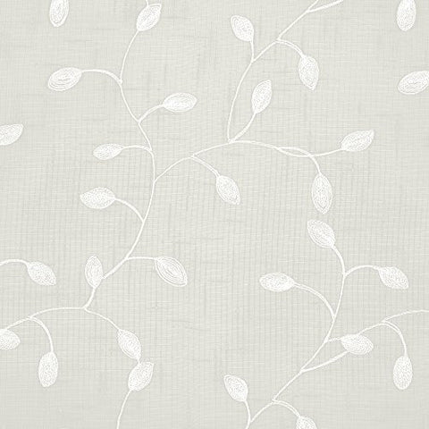 Ben&Jonah Collection Chloe Rod Pocket Window Curtain Panel - 50x84 - Ivory