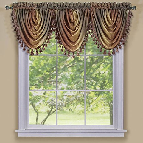 Ben&Jonah Collection Ombre Waterfall Valance - Autumn