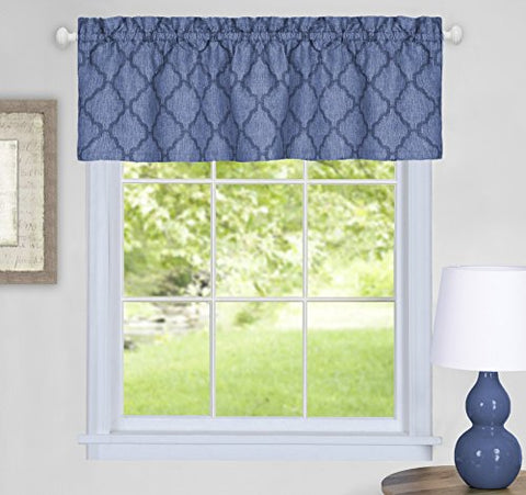 Ben&Jonah Collection Colby Window Curtain Valance - 58x14 - Blue