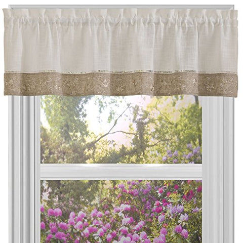 Park Avenue Collection Oakwood 58x14 Valance - Natural