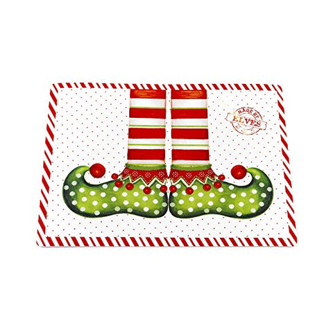 Park Avenue Deluxe Collection Park Avenue Deluxe Collection  inch Elf Shoes inch  Holiday Place Mat Set of 4