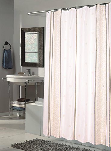 Royal Bath Extra Long Water Repellant Fabric Shower Curtain Liner with Weighted Hem (70 inch  x 84 inch ) - Ashley