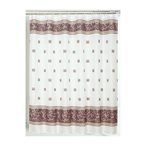 Park Avenue Deluxe Collection Park Avenue Deluxe Collection  inch Windsor inch  Fabric Shower Curtain in Brown