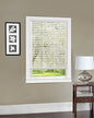 Plantation Collection Set of 2 Cordless Light Vane 2-Inch Sheer Mesh Fabric Blinds - White - 27 inch  x 64 inch  (Actual Measurement 26.5 inch  x 64 inch )