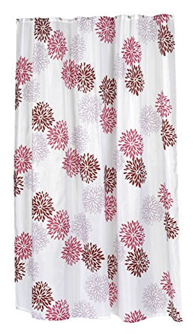 BenandJonah Collection Fabric Extra Long Shower Curtain 70 x 84 inch  Floral