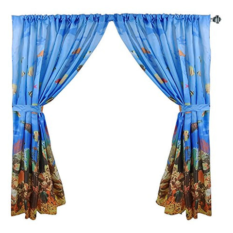 Park Avenue Deluxe Collection Park Avenue Deluxe Collection  inch Seascape inch  Fabric Window Curtain