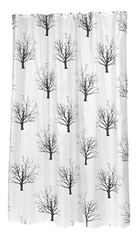 BenandJonah Collection Fabric Extra Long Shower Curtain 70 x 84 inch  Autumn Tree