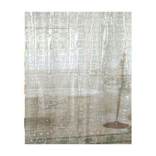 Park Avenue Deluxe Collection Park Avenue Deluxe Collection  inch Geometric inch  Vinyl Shower Curtain